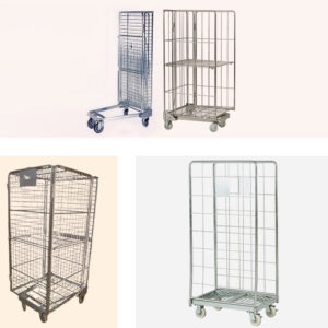 roll cage trolley, warehouse roll cage, logistics trolley, secure goods movement trolley, supermarket roll cage